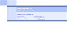 Tablet Screenshot of interdata.ch
